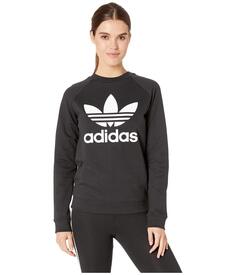 Толстовка Adidas Originals Trefoil Crew, черный/белый