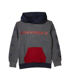 Худи Converse Kids, Wordmark Fleece Color Block Pullover Hoodie