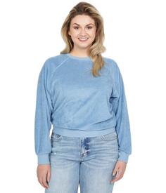 Пуловер Rock and Roll Cowgirl, Raglan Sleeve Terry Cloth Pullover 48T8412