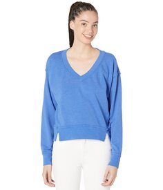 Толстовка Michael Stars, Camila V-Neck Crop Sweatshirt in Hermosa French Terry