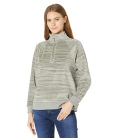Толстовка Madewell, MWL Velour Space-Dyed Half-Zip Sweatshirt