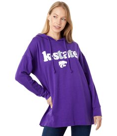 Худи Lauren James, Kansas State Wildcats Long-Length Side Vent Hoodie