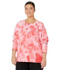 Флисовый худи Champion, Plus Size Fleece Dye Crew