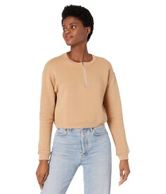 Худи MONROW, 1/2 Zip Cropped Sweatshirt