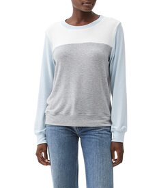 Пуловер Michael Stars, Color-Block Madison Brushed Jersey Tibby Crew Neck Pullover