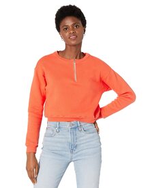 Худи MONROW, 1/2 Zip Cropped Sweatshirt