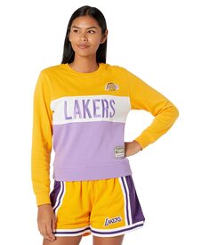 Худи Mitchell &amp; Ness, NBA Color-Block Crew 2.0 Lakers