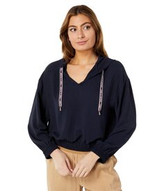 Худи Tommy Hilfiger, Crop Woven Hooded Pullover Blouse