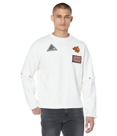 Толстовка Just Cavalli, Sweatshirt with Just Code and Logo Patches