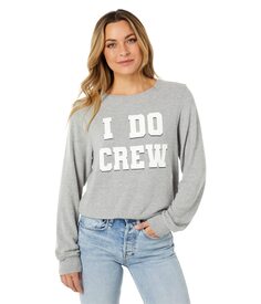 Худи Wildfox, I Do Crew Brushed Hacci Jersey Sweatshirt