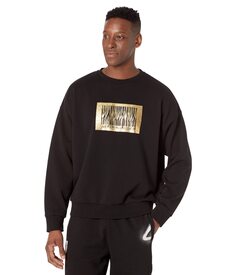 Худи Just Cavalli, Soho Crew Neck Sweatshirt with \&quot;Just Code\&quot;Foil Logo
