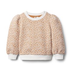 Пуловер Janie and Jack, Jacquard Animal Print Sweatshirt