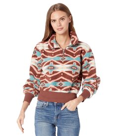 Пуловер Rock and Roll Cowgirl, Printed Sherpa Pullover RRWT91R04K