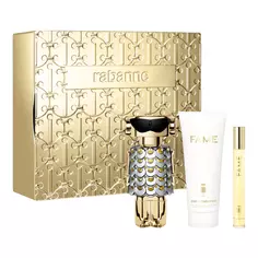 Женская туалетная вода Fame Eau de Parfum Estuche de regalo Paco Rabanne, EDP 80 ml + Body Lotion 100 ml + Mini