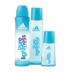 Женская туалетная вода Pure Lightness Eau de Toilette estuche para mujer Adidas, Set 3 productos