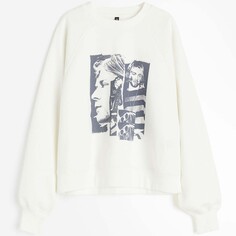 Свитшот H&amp;M Kurt Cobain Printed, кремовый H&M