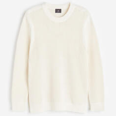 Джемпер H&amp;M Regular Fit Hole-knit, светло-бежевый H&M