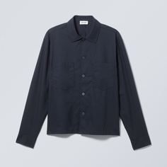 Рубашка Weekday Casual Workwear Milan, темно-синий
