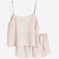 Пижама H&amp;M Camisole Top And Shorts, пудрово-розовый H&M