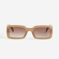 Солнцезащитные очки H&amp;M Rectangular, бежевый H&M