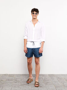 Мужские короткие пляжные шорты с цветными блоками LCW SWIMWEAR