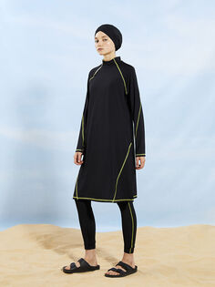 Женский купальник хиджаб с прямым воротником и длинными рукавами LCW Dream