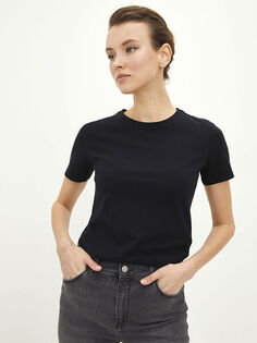 Женская футболка с круглым вырезом и коротким рукавом LCWAIKIKI Classic