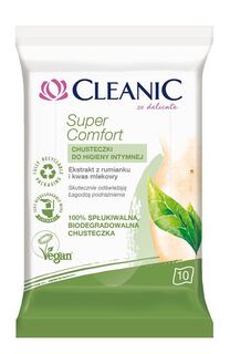 Cleanic Super Comfort салфетки для интимной гигиены, 10 шт.
