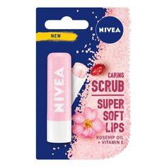 Nivea Dzika Róża скраб для губ, 4.8 g