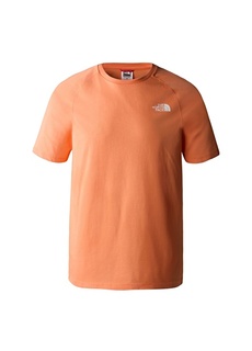 Однотонная оранжевая мужская футболка с круглым вырезом The North Face