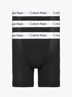 Трусики-боксеры из хлопка стрейч Calvin Klein, черный