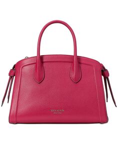 Маленькая сумка-портфель Knott из шагреневой кожи с цветными блоками kate spade new york, красный