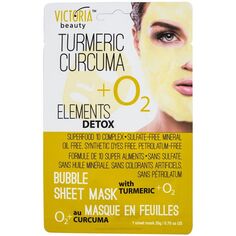 Набор косметики Mascarilla Facial Detox con Cúrcuma + O2 Victoria Beauty, 20 gr