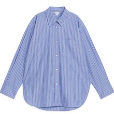 Рубашка Arket Oversized Cotton, синий
