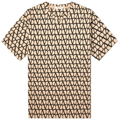 Футболка Valentino Icon Oversized Tee, бежевый