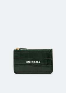 Картхолдер BALENCIAGA Long cash coin &amp; cardholder, зеленый