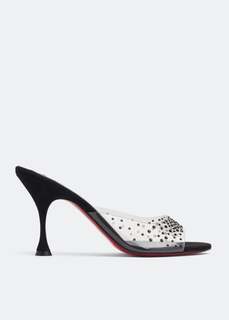 Мюли CHRISTIAN LOUBOUTIN Degramule Strass 85 mules, черный