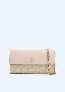 Кошелек GUCCI GG Marmont chain wallet, розовый