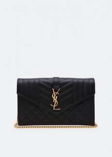 Кошелек SAINT LAURENT Monogram chain wallet, черный