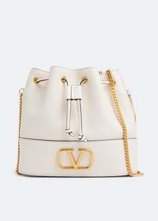 Сумка VALENTINO GARAVANI VLogo Signature mini bucket bag, белый