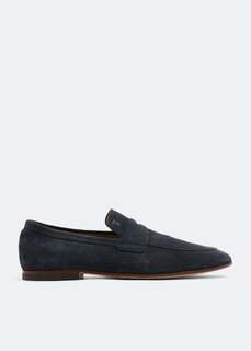 Лоферы TOD&apos;S Suede loafers, синий Tod’S