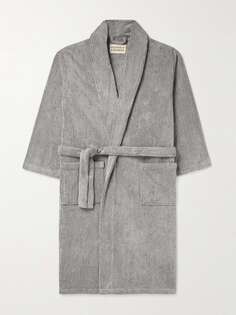 Хлопково-махровый халат Cleverly Laundry, серый