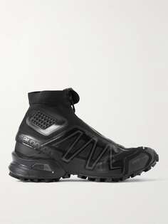 Высокие сетчатые кроссовки Snowcross с резиновой отделкой SALOMON, черный