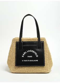 Бежевая женская сумка через плечо Karl Lagerfeld
