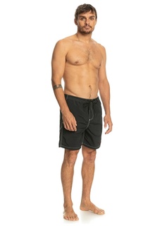 Черный мужской купальник-шорты Quiksilver