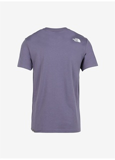 Однотонная фиолетовая мужская футболка с круглым вырезом The North Face