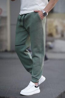 Мужские базовые спортивные штаны цвета хаки с карманами 6523 MADMEXT