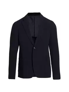 Куртка Upton из сирсакера Giorgio Armani, темно-синий