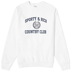 Свитшот Sporty &amp; Rich Varsity Crest, белый