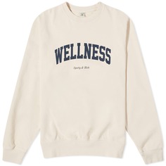 Свитшот Sporty &amp; Rich Wellness Ivy Crew, кремовый